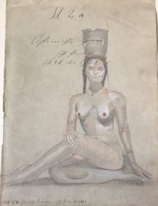 Jeune femme au vase en laiton (Elena) by Bernd Reichert