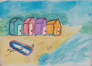 Beach Scene by Helen Kelly