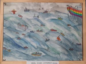 Same Storm - different boats by Cindy Glover