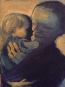 Copy of ‘Mother with a Child on her Arm’ by Kathe Kollwitz by Jacqui Hamer