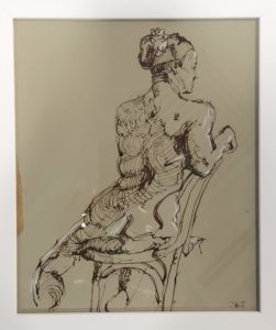 Nude Figure, Seated by James Fitzgerald