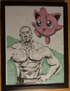 Dave Bautista x Jigglypuff by Wil Jones