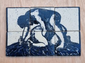 Wrestlers by Rade Mihovilovic