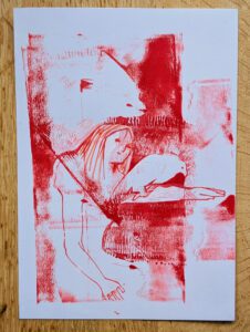 Girl with beasts by Jade Evans