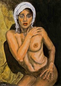 The Blue Headscarf by Colin Andress