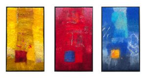 Three Colours Red, Blue, Yellow by Su Bonfanti