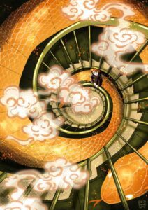 Lunar Year of the Wood Snake by Lucia Fioretti / KitsuneArt